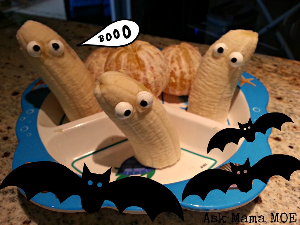 Banana Halloween Ghosts